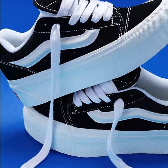 Vans new release KNU black/white stackform 34mm height - Picture 5 of 7